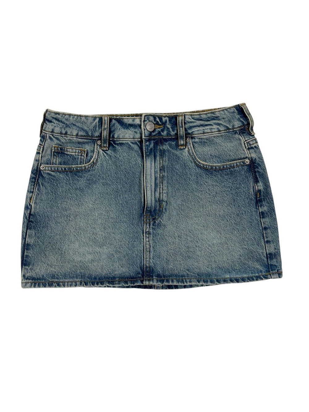 PACSUN Bella Stretch Medium Indigo
Mid Rise Jean Mini Skirt size 26 EUC cotton